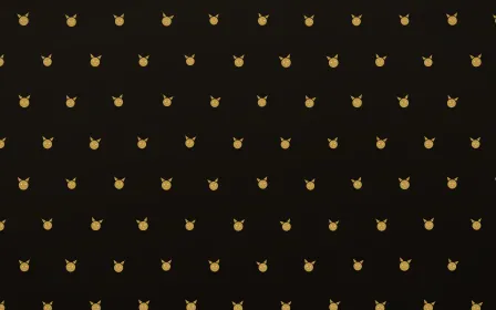 Golden Noir Kittens Tiled — dark gold, yellow and black cute background