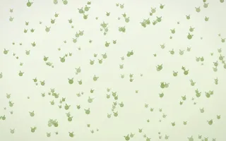 Matcha Latte Kittens Dense III — light green and white cute background, variation III