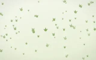 Matcha Latte Kittens II — light green and white cute background, variation II