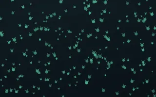 Midnight Garden Kittens Dense II — dark green and black cute background, variation II