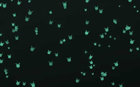 Mint Noir Kittens — dark green and black cute background