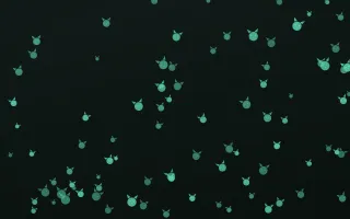 Mint Noir Kittens II — dark green and black cute background, variation II