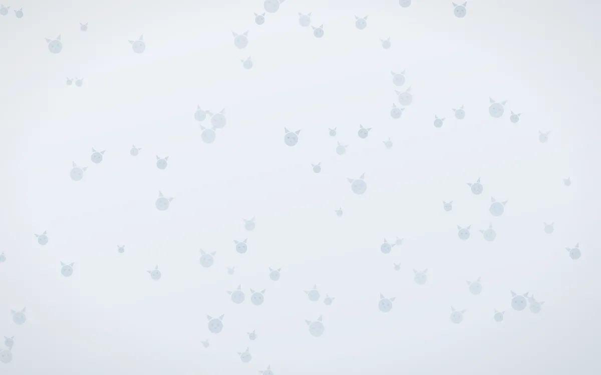 Mist Blue Kittens — light blue and white cute background