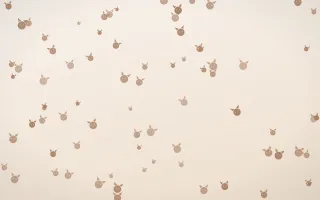 Mocha Milk Kittens III — light orange and white cute background, variation III