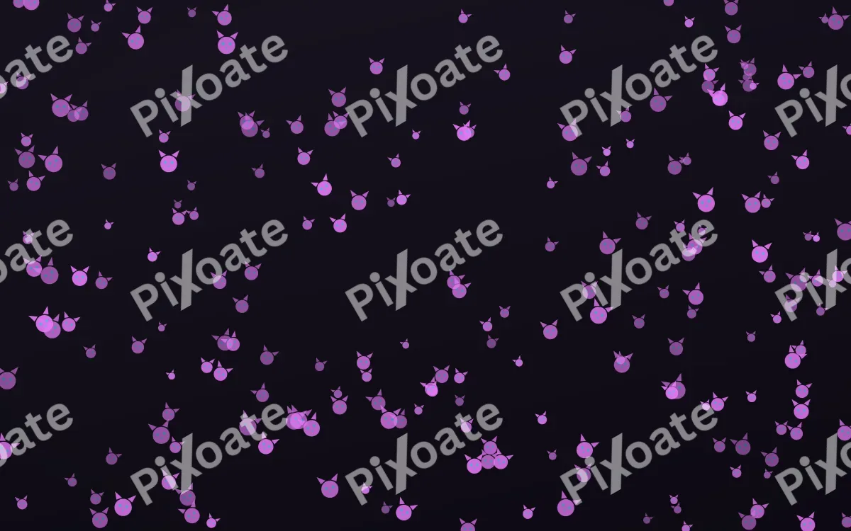 Neon Noir Kittens Dense — dark purple, teal and black cute background