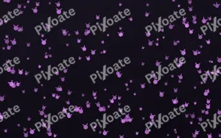 Neon Noir Kittens Dense — dark purple, teal and black cute background