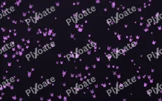 Neon Noir Kittens Dense III — dark purple, teal and black cute background, variation III
