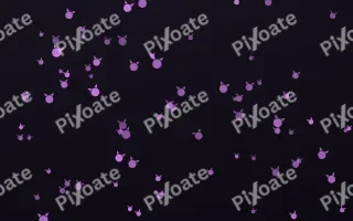 Neon Noir Kittens II — dark purple, teal and black cute background, variation II