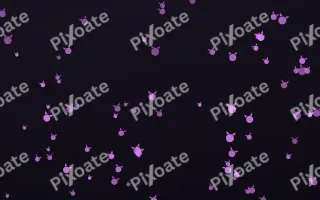 Neon Noir Kittens III — dark purple, teal and black cute background, variation III