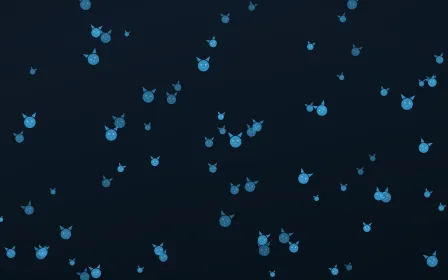 Ocean Ink Kittens — dark blue cute background