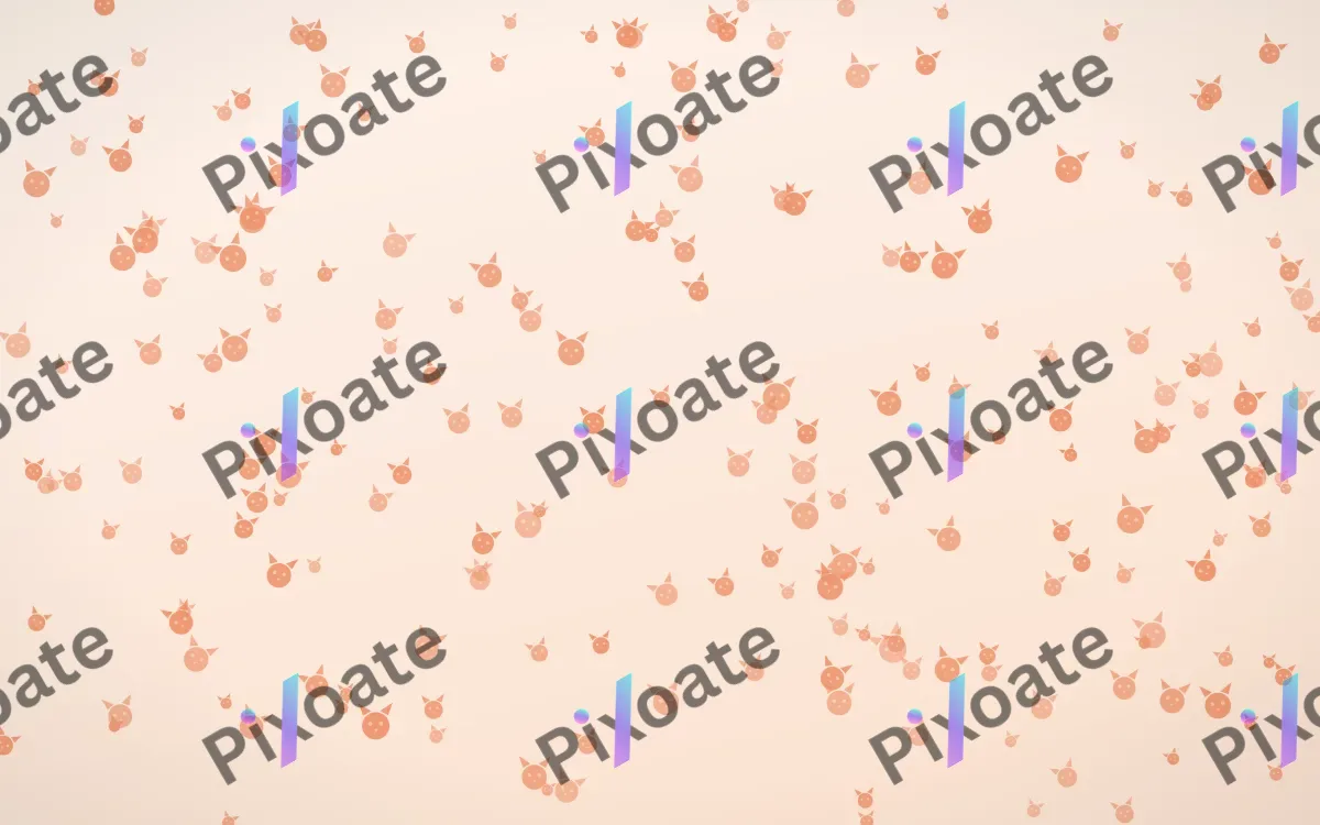 Peach Fuzz Kittens Dense — light orange and white cute background