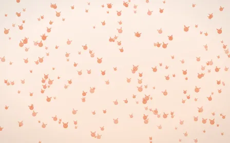 Peach Fuzz Kittens Dense — light orange and white cute background