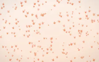 Peach Fuzz Kittens Dense II — light orange and white cute background, variation II