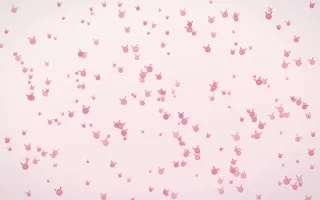 Rosewater Kittens Dense II — light pink and white cute background, variation II