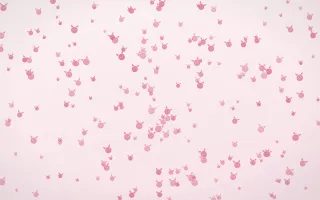 Rosewater Kittens Dense III — light pink and white cute background, variation III