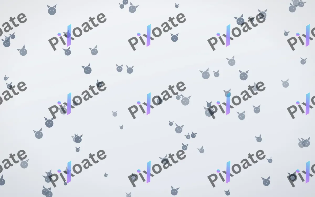 Slate Mist Kittens — light blue and white cute background