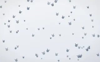 Slate Mist Kittens III — light blue and white cute background, variation III