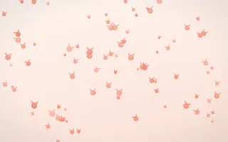Sorbet Kittens II — light red, orange and white cute background, variation II