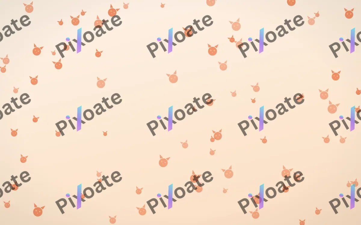 Sunset Pop Kittens — light orange and beige cute background