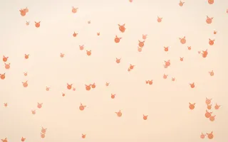Sunset Pop Kittens II — light orange and beige cute background, variation II