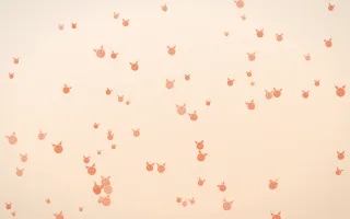 Sunset Pop Kittens III — light orange and beige cute background, variation III