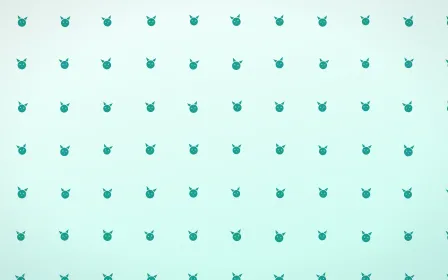 Teal Kittens — light teal and white cute background