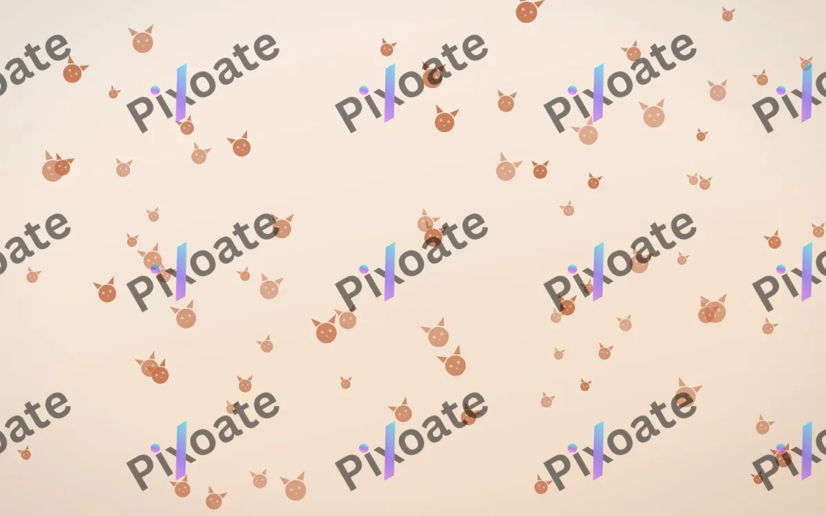 Terracotta Kittens — light orange and beige cute background
