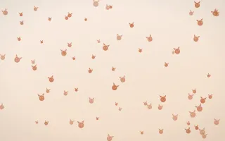 Terracotta Kittens III — light orange and beige cute background, variation III