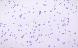 Wisteria Kittens Dense — light purple and white cute background