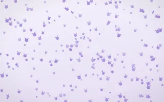 Wisteria Kittens Dense II — light purple and white cute background, variation II