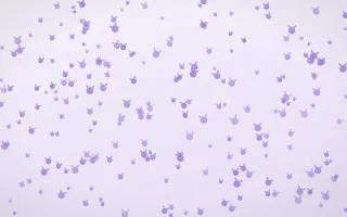 Wisteria Kittens Dense III — light purple and white cute background, variation III