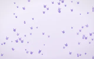 Wisteria Kittens II — light purple and white cute background, variation II