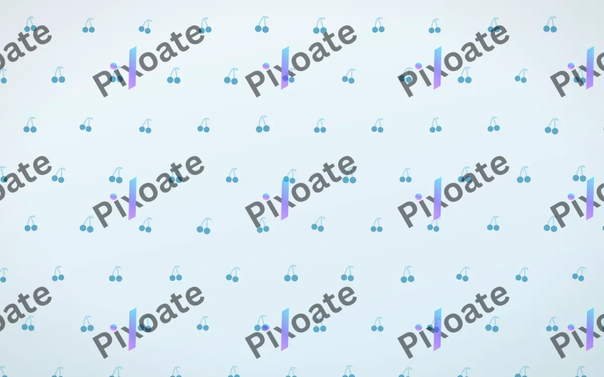 Arctic Frost Cherries Tiled — light blue and white cute background