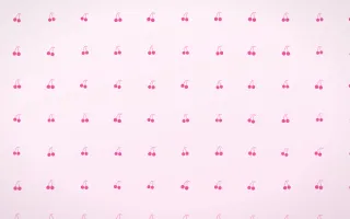 Blush Cherries — light pink and white cute background