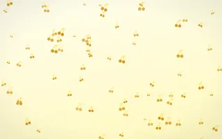 Butter Cherries III Butter Cherries III — light brown, gold and white cute background, variation III