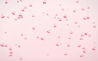 Cherry Soda Cherries — light red and white cute background