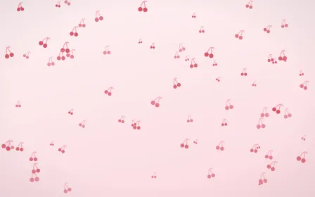 Cherry Soda Cherries — light red and white cute background