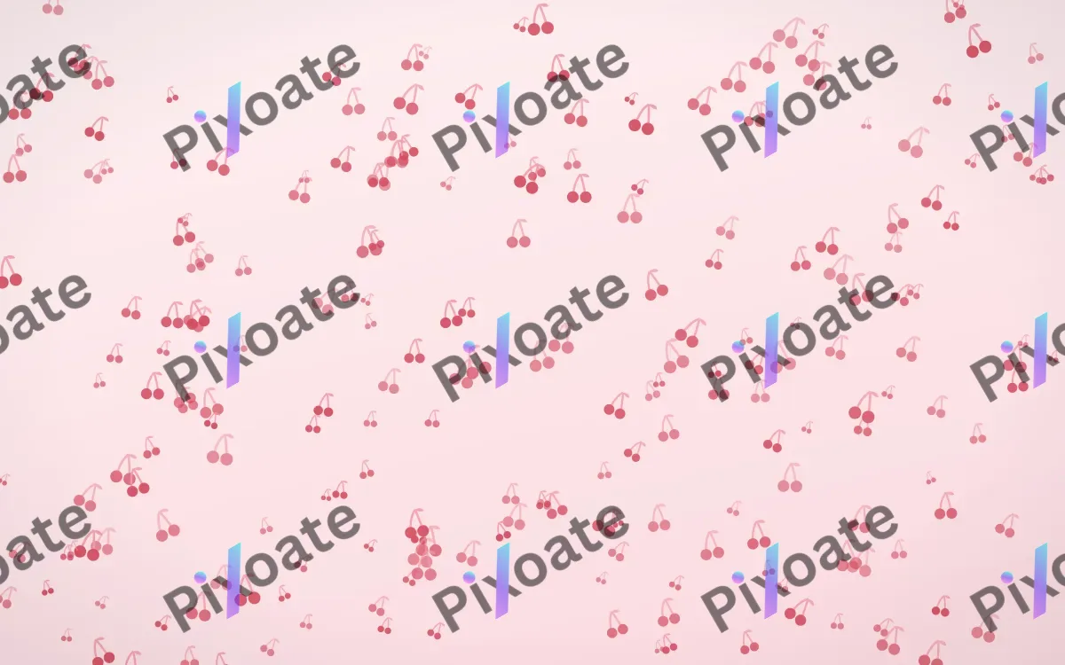 Cherry Soda Cherries Dense — light red and white cute background