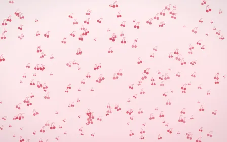 Cherry Soda Cherries Dense — light red and white cute background