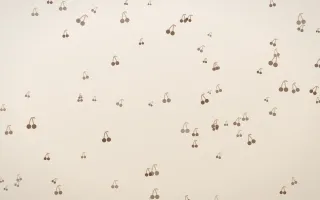 Espresso Cherries II — light brown, orange and beige cute background, variation II