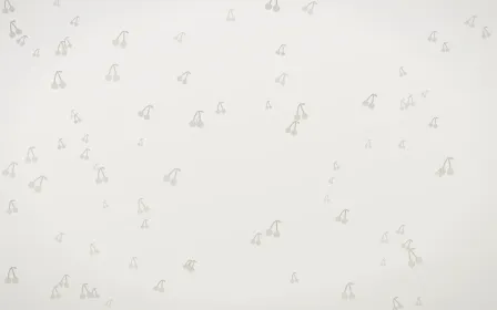 Fogline Cherries — light grey, orange and white cute background