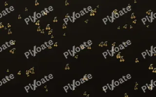 Golden Noir Cherries — dark gold, yellow and black cute background