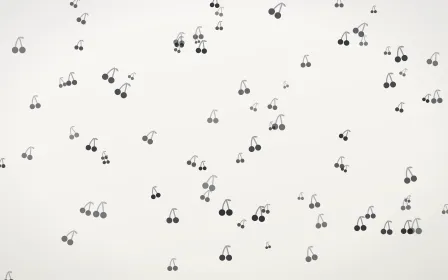 Inkline Cherries — light grey and white cute background