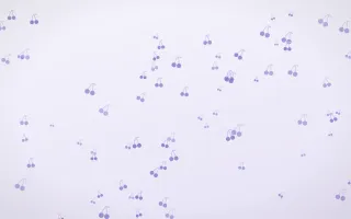 Lilac Frost Cherries — light blue and white cute background