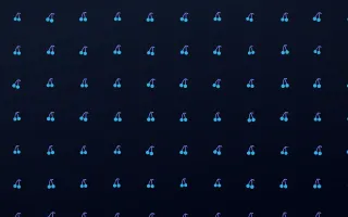 Midnight Cherries — dark blue cute background
