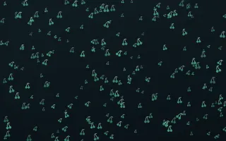 Midnight Garden Cherries Dense III — dark green and black cute background, variation III