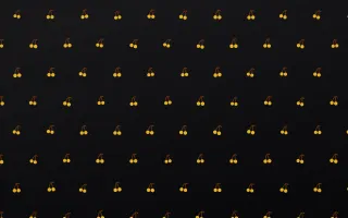 Noir Gold Cherries — dark gold, brown and black cute background