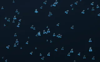 Ocean Ink Cherries — dark blue cute background