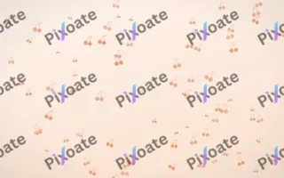 Peach Fuzz Cherries — light orange and white cute background