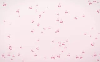 Rosewater Cherries — light pink and white cute background
